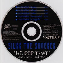 Load image into Gallery viewer, Silkk The Shocker Featuring Master P And Mac (2) : He Did That (CD, Single, Promo)