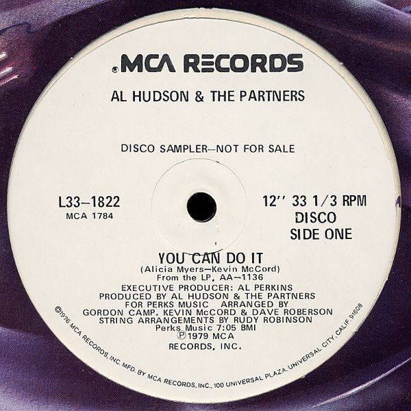 Al Hudson & The Partners : You Can Do It (12