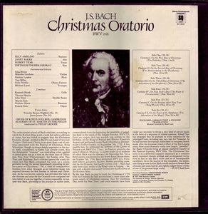 J.S. Bach*, Elly Ameling • Janet Baker • Robert Tear • Dietrich Fischer-Dieskau • Choir Of The Kings College, Cambridge* • Academy Of St. Martin-In-The-Fields* • Philip Ledger : Christmas Oratorio (3xLP, Album + Box)