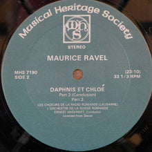 Load image into Gallery viewer, Maurice Ravel : Daphnis Et Chloé (Complete Ballet) (LP)