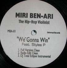 Load image into Gallery viewer, Miri Ben-Ari feat Styles P : We Gonna Win (12&quot;, Promo, W/Lbl)