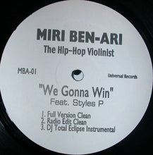 Load image into Gallery viewer, Miri Ben-Ari feat Styles P : We Gonna Win (12&quot;, Promo, W/Lbl)