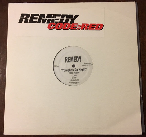 Remedy (3) : Tonight's Da Night / Book Of Life (12