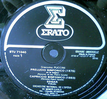 Load image into Gallery viewer, Puccini*, Mercadante*, Verdi*, Boïto*, Claudio Scimone, Orchestre National De L'Opera De Monte-Carlo* : Preludio Sinfonico • Capriccio Sinfonico / Edgar (Preludio) (LP, Gat)
