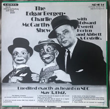 Load image into Gallery viewer, Edgar Bergen : The Edgar Bergen Show With Charlie McCarthy (LP)