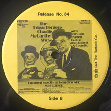 Load image into Gallery viewer, Edgar Bergen : The Edgar Bergen Show With Charlie McCarthy (LP)