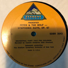 Load image into Gallery viewer, Prokofiev* - Captain Kangaroo, Bob Keeshan, Stokowski* Conducting The Stadium Symphony Orchestra Of New York : Peter And The Wolf (Orchestral Suite, Opus 67) (LP, Album)