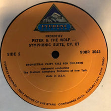 Load image into Gallery viewer, Prokofiev* - Captain Kangaroo, Bob Keeshan, Stokowski* Conducting The Stadium Symphony Orchestra Of New York : Peter And The Wolf (Orchestral Suite, Opus 67) (LP, Album)