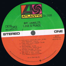 Load image into Gallery viewer, Ray Charles : Love &amp; Peace (LP, Album, PR)