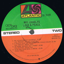 Load image into Gallery viewer, Ray Charles : Love &amp; Peace (LP, Album, PR)