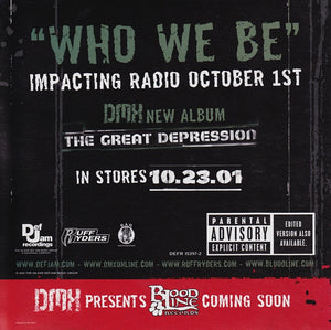 Buy DMX : Who We Be (CD, Single, Promo) Online for a great price