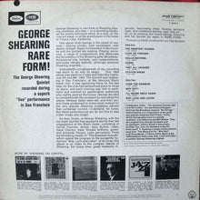 Load image into Gallery viewer, The George Shearing Quintet : Rare Form! (LP, Mono)