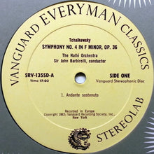 Load image into Gallery viewer, Pyotr Ilyich Tchaikovsky / Sir John Barbirolli Conducting Hallé Orchestra : Symphony No. 4 In F Minor, Op. 36 (LP)
