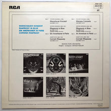 Load image into Gallery viewer, Gershwin* / Addinsell* / Bath* – Boston Pops Orchestra*, Arthur Fiedler : Rhapsody In Blue / Ein Amerikaner In Paris/ Warschauer Konzert / Cornish Rhapsody (LP, Comp, RE)