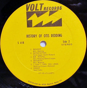 Otis Redding : History Of Otis Redding (LP, Comp)