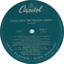 Load image into Gallery viewer, Tex Ritter : Songs From The Western Screen (LP, Album, Mono)