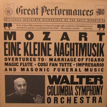 Load image into Gallery viewer, Mozart*, Walter*, Columbia Symphony Orchestra : Eine Kleine Nachtmusik (LP)