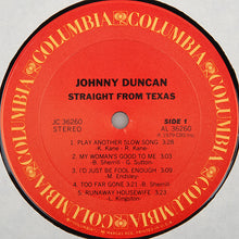 Load image into Gallery viewer, Johnny Duncan (3) : Straight From Texas (LP)