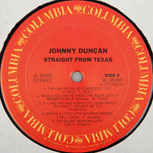 Load image into Gallery viewer, Johnny Duncan (3) : Straight From Texas (LP)