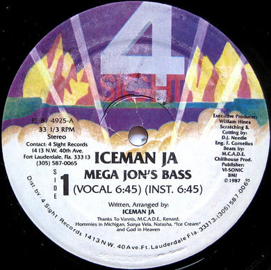 Iceman Ja : Mega Jon's Bass (12