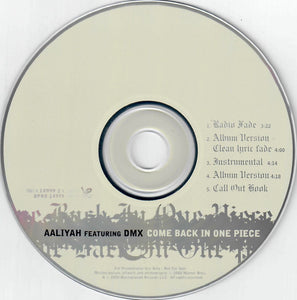 Aaliyah Featuring DMX - Come Back In One Piece (CD, Single, Promo) (NM or  M-)