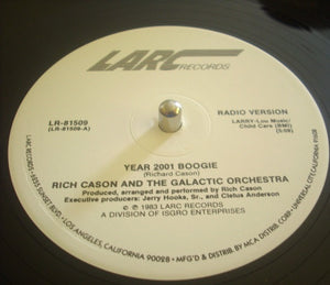 Rich Cason And The Galactic Orchestra : Year 2001 Boogie (12", Promo)