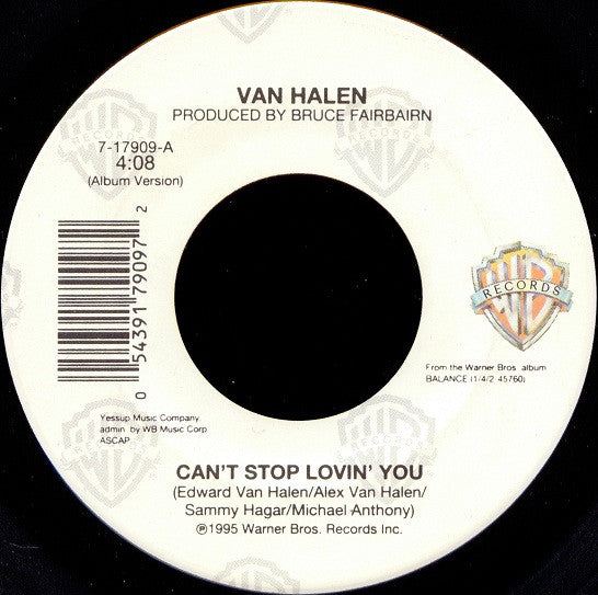 Van Halen : Can't Stop Loving You / Crossing Over (7