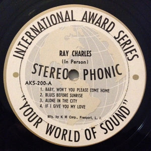 Ray Charles : In Person (LP, Comp)