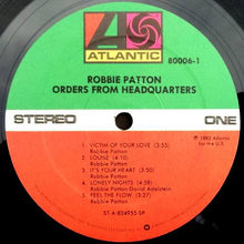 Load image into Gallery viewer, Robbie Patton : Orders From Headquarters (LP, Album)