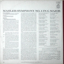 Load image into Gallery viewer, Mahler*, Otto Klemperer Conducting The Philharmonia Orchestra : Symphony No. 4 In G Major (LP)