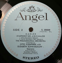 Load image into Gallery viewer, Mahler*, Otto Klemperer Conducting The Philharmonia Orchestra : Symphony No. 4 In G Major (LP)