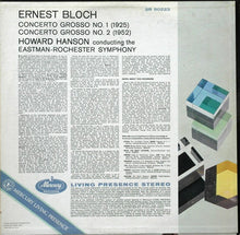 Load image into Gallery viewer, Ernest Bloch, Eastman-Rochester Orchestra Conducted By Howard Hanson : Concerto Grosso No. 1 And No. 2 (LP)