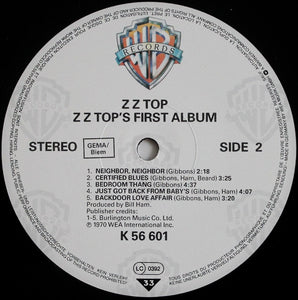 ZZ Top : First Album (LP, Album, RE)