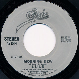 Lulu : To Sir With Love / Morning Dew (7", Single)