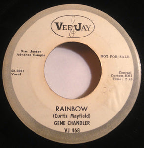 Gene Chandler : You Threw A Lucky Punch / Rainbow (7", Single, Promo)