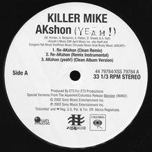 Load image into Gallery viewer, Killer Mike : Akshon (Yeah!) (12&quot;)