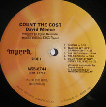Load image into Gallery viewer, David Meece : Count The Cost (LP, Album)