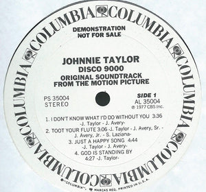 Johnnie Taylor : Disco 9000 (Original Soundtrack From The Motion Picture) (LP, Album, Promo)