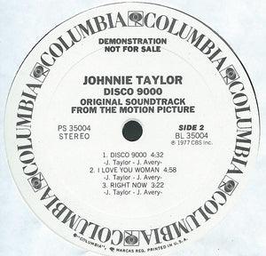 Johnnie Taylor : Disco 9000 (Original Soundtrack From The Motion Picture) (LP, Album, Promo)