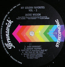 Load image into Gallery viewer, Jackie Wilson : My Golden Favorites - Vol. 2 (LP, Comp)