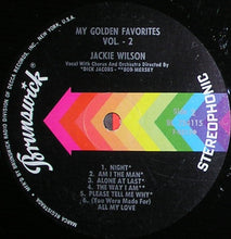 Load image into Gallery viewer, Jackie Wilson : My Golden Favorites - Vol. 2 (LP, Comp)
