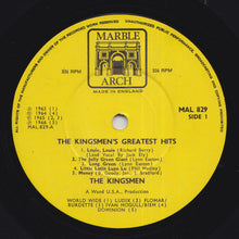 Load image into Gallery viewer, The Kingsmen : The Kingsmen's Greatest Hits (LP, Comp)