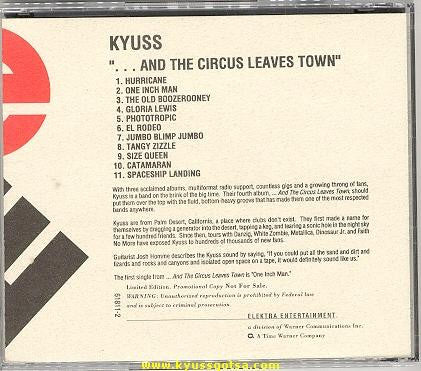 Kyuss : ...And The Circus Leaves Town (CD, Album, Ltd, Promo)