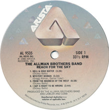 Load image into Gallery viewer, The Allman Brothers Band : Reach For The Sky (LP, Album, San)