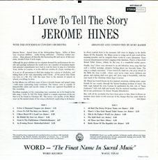 Jerome Hines : I Love To Tell The Story (LP, Album)