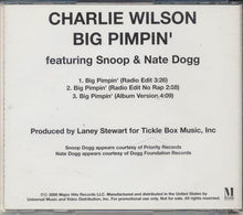 Load image into Gallery viewer, Charlie Wilson Featuring Snoop* &amp; Nate Dogg : Big Pimpin&#39; (CD, Single, Promo)