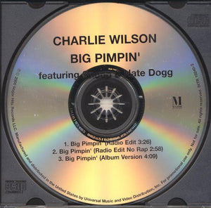 Charlie Wilson Featuring Snoop* & Nate Dogg : Big Pimpin' (CD, Single, Promo)