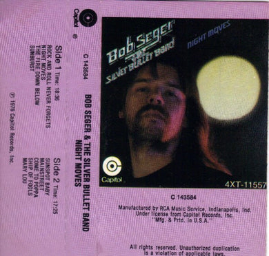 Bob Seger And The Silver Bullet Band : Night Moves (Cass, Album, Club, RCA)