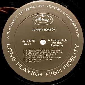 Johnny Horton : The Fantastic Johnny Horton (LP, Comp, Mono)