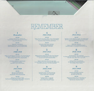 Various : Remember (Down Memory Lane With 110 Songs From The Best Years Of Our Lives) (9xLP, Comp + Box)